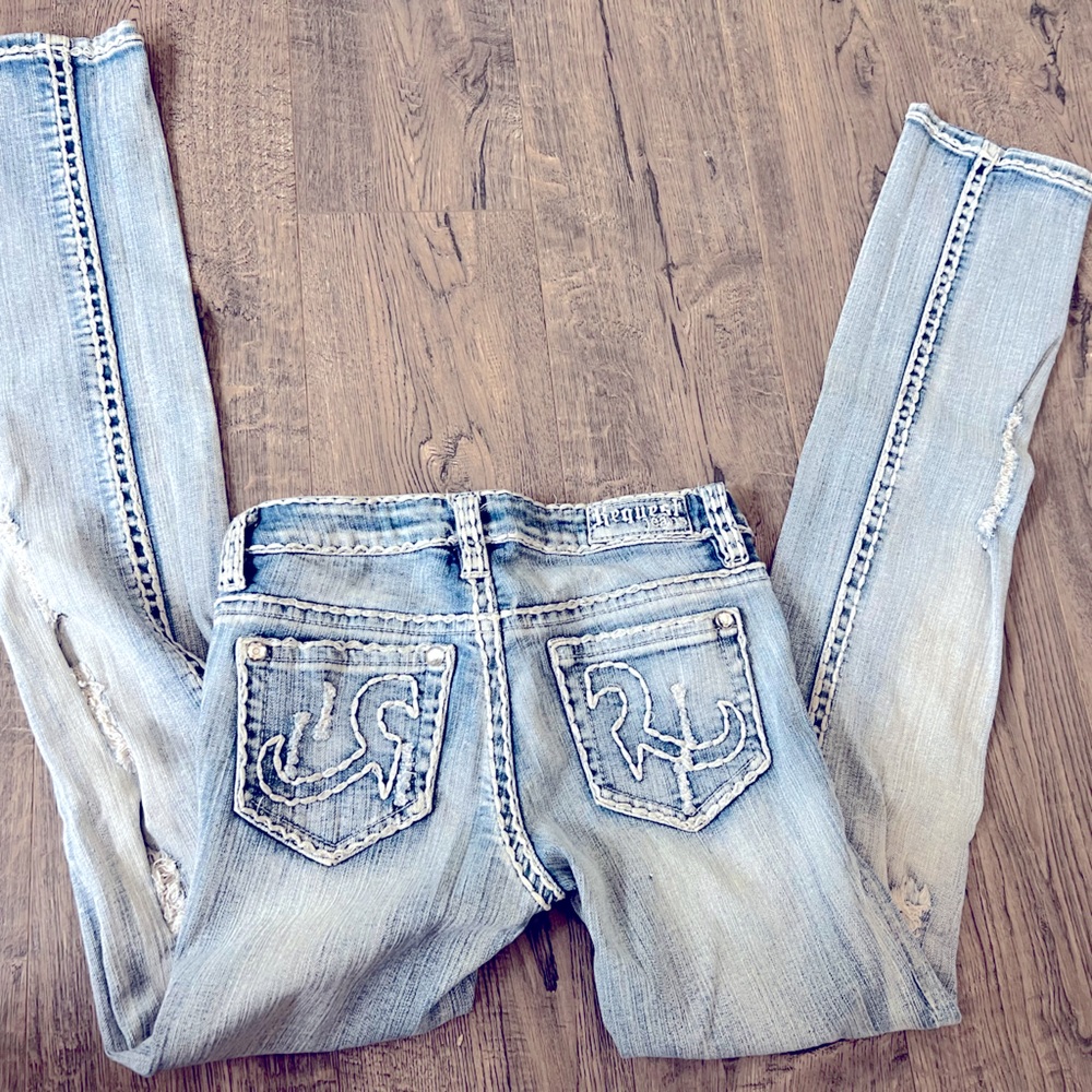 Womens Request jeans. Size 24, 32 inseam, skinny jean